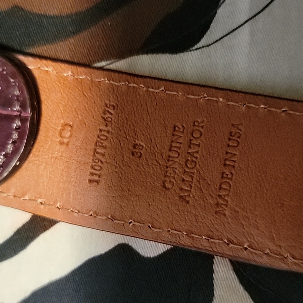 Trafalgar Genuine Alligator 30mm Leather Belt